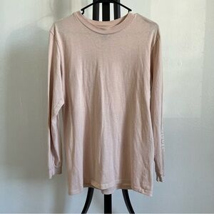 Obey Light Pink Long Sleeve Shirt XS